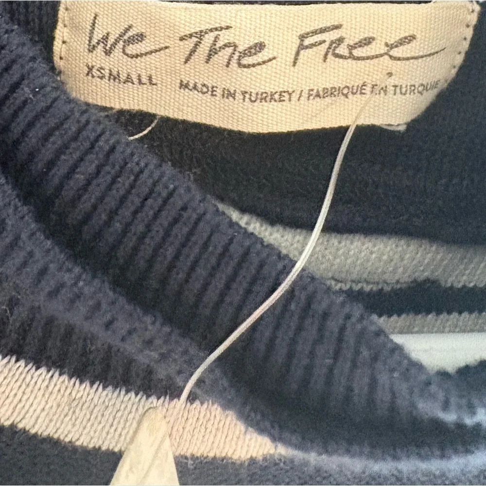 FREE PEOPLE Raleigh Tee Navy XS